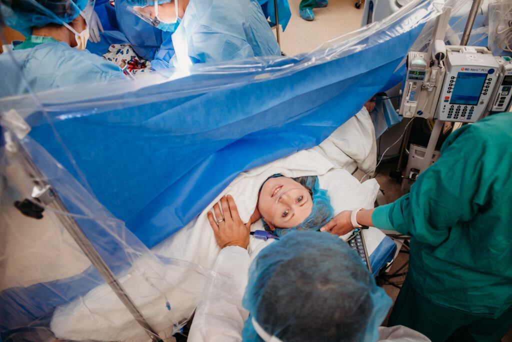 Avista Hospital Colorado cesarean birth photography