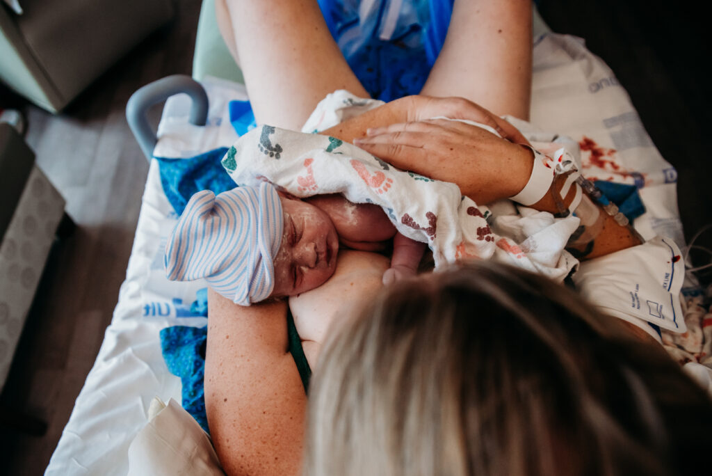 Longmont birth photography at Longs Peak Hospital Colorado