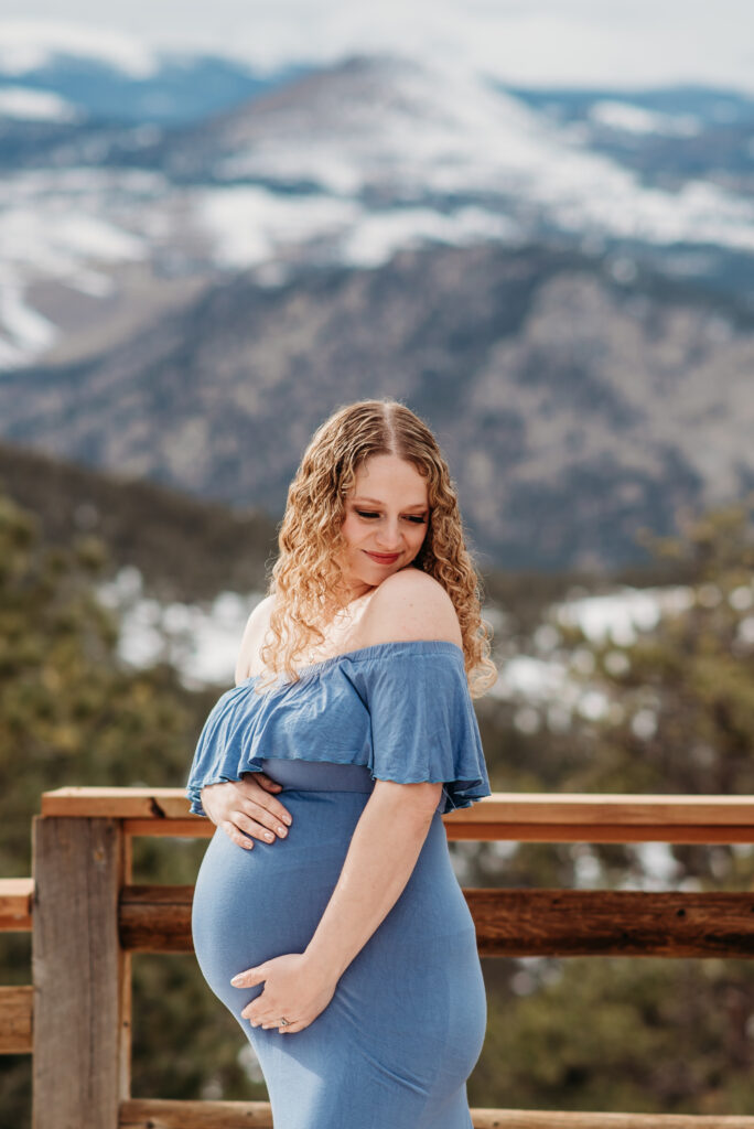 Mountain maternity photography Boulder CO