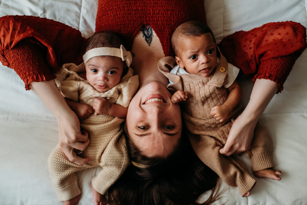 Newborn photography boy girl twins