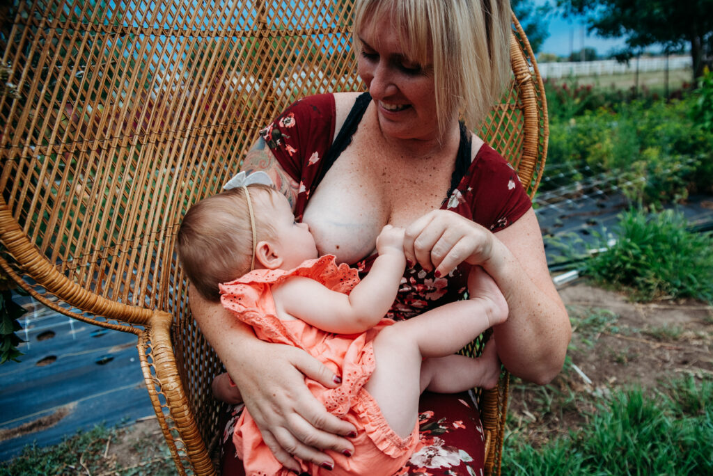 Wozani Farm Frederick Colorado breastfeeding photo