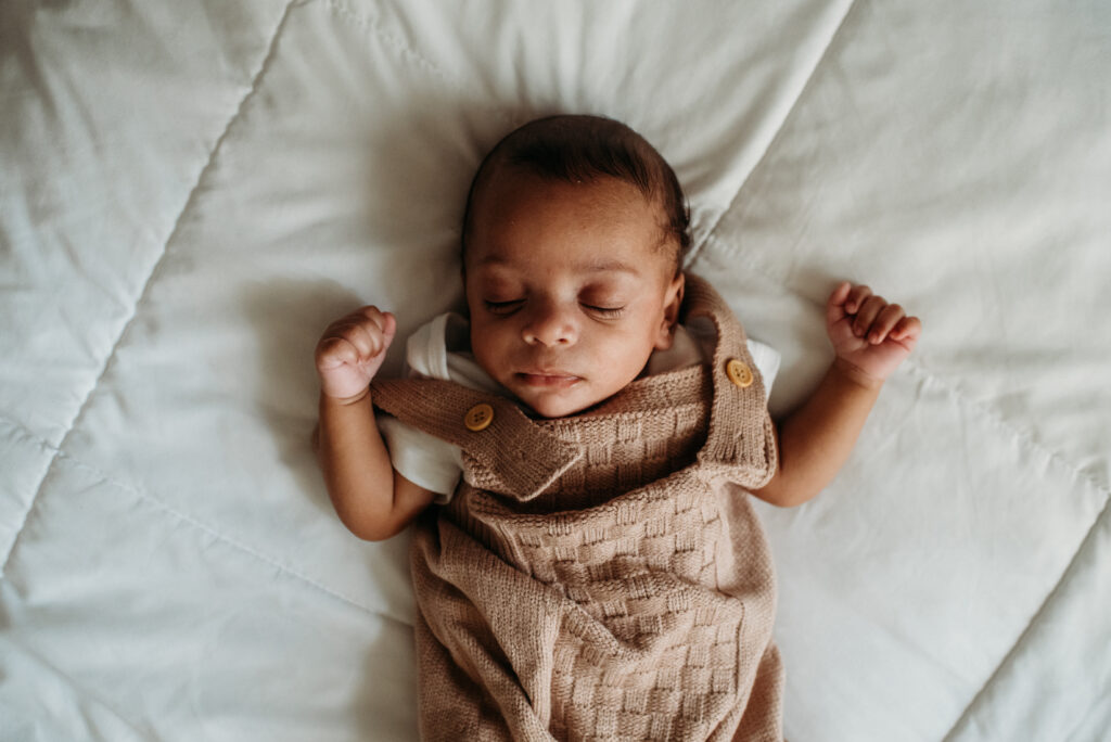 baby boy in home newborn photography